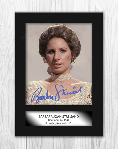 Barbara streisand signed - a4,
